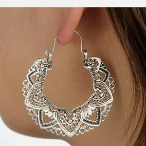 ♡New Elegant 925 Silver Hoop Earring for Women♡